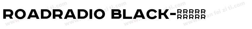 RoadRadio Black字体转换